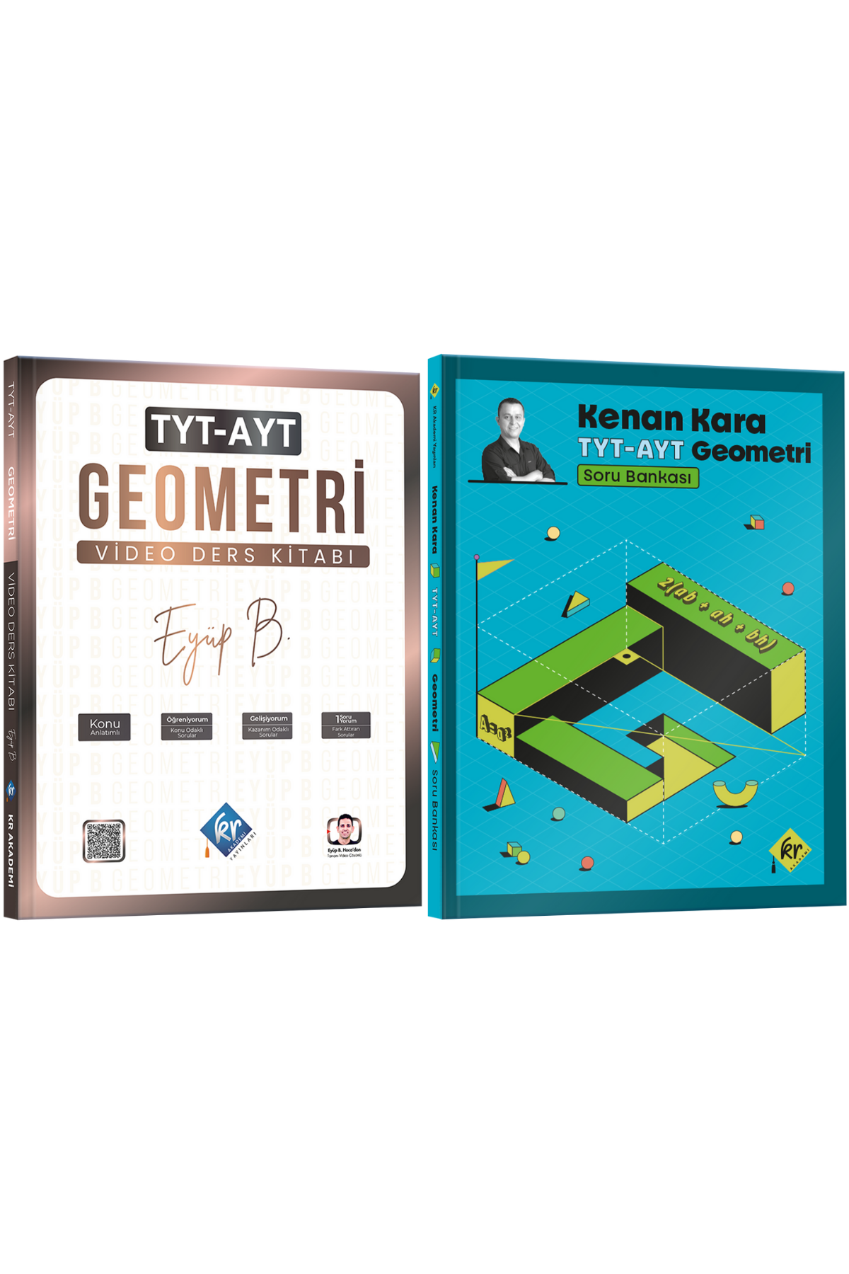 Eyüp B. TYT AYT Geometri Video Ders Kitabı & Kenan Kara İle TYT-AYT Geometri Soru Bankası Seti