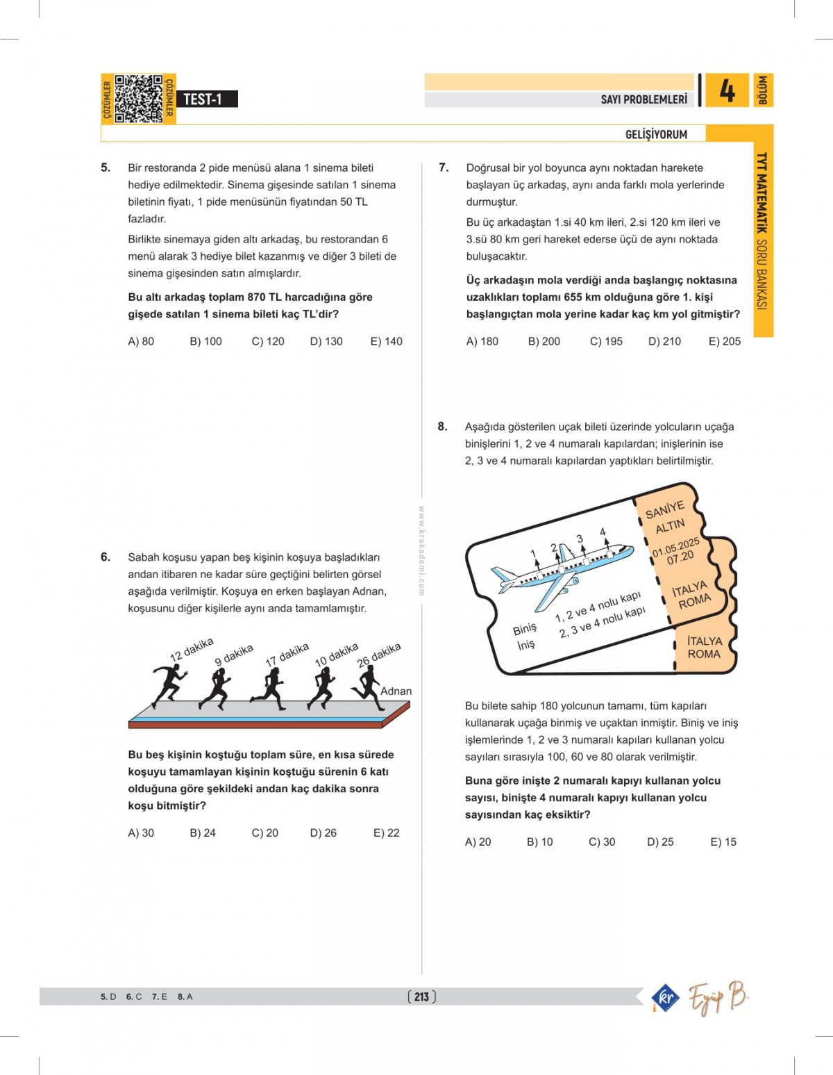 Eyüp B. TYT Matematik Soru Bankası Eyüp B. TYT Matematik Soru Bankası