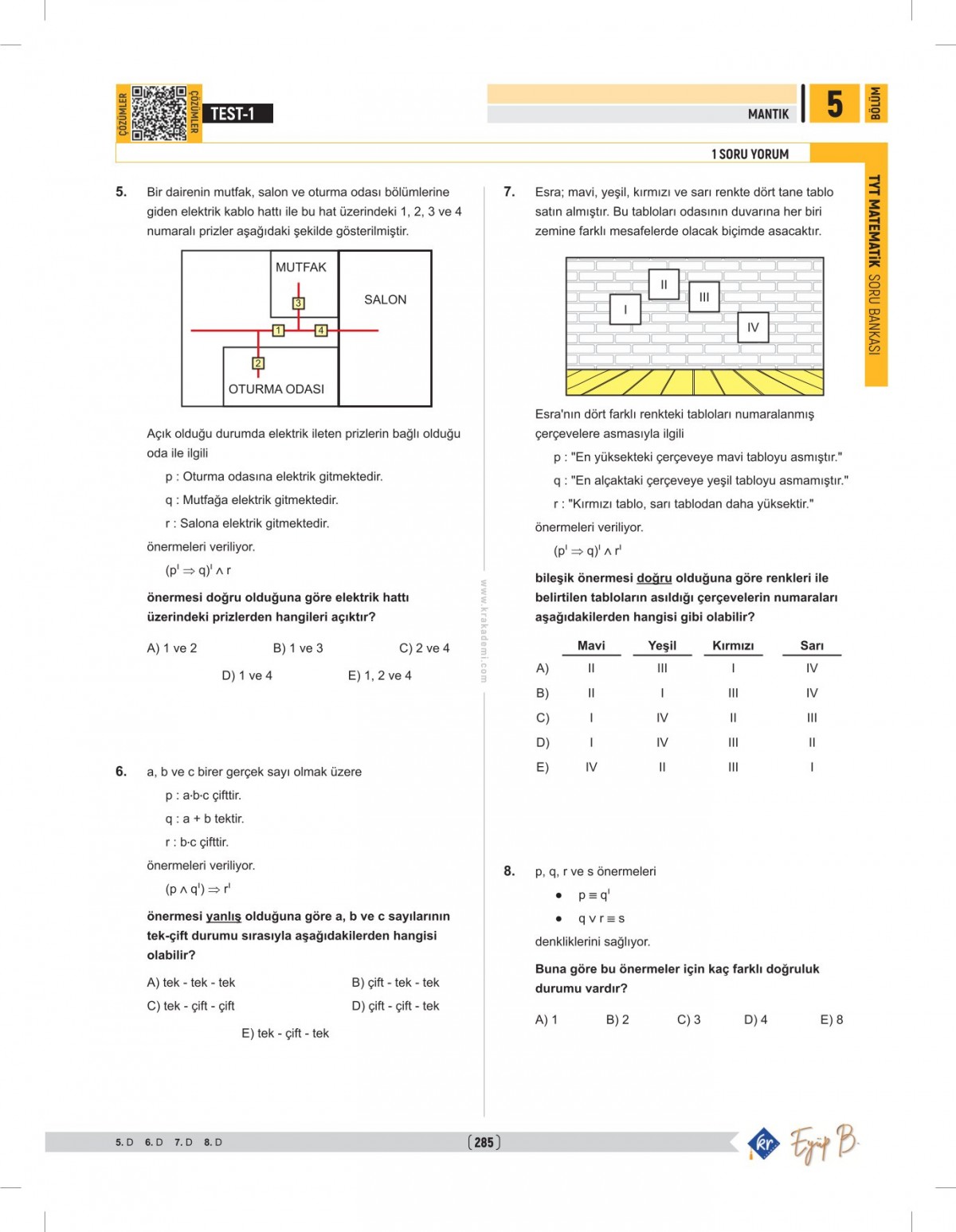 Eyüp B. TYT Matematik Soru Bankası