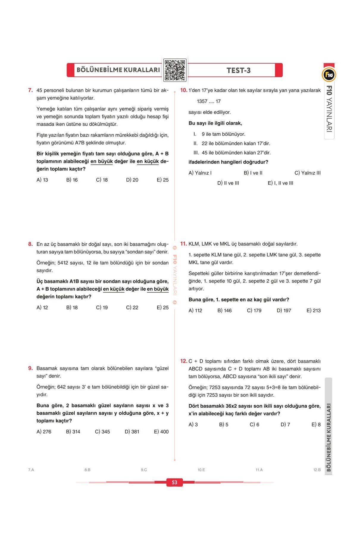 Gerçel Matematik DGS KPSS ALES Soru Bankası