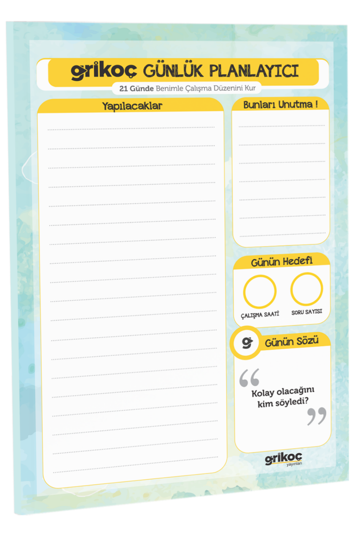 Gri Koç Günlük Planlayıcı Gri Koç Günlük Planlayıcı