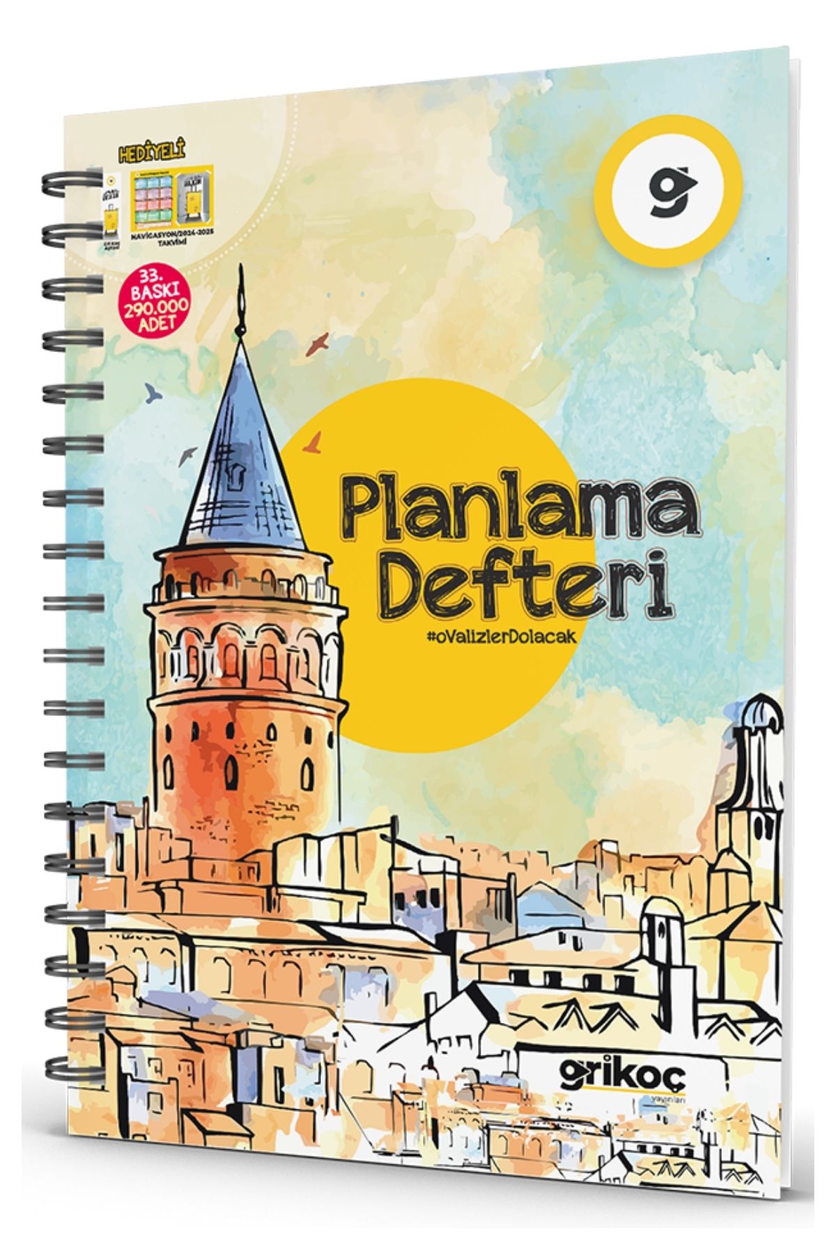 Gri Koç Planlama Defteri & Günlük Planlayıcı Seti