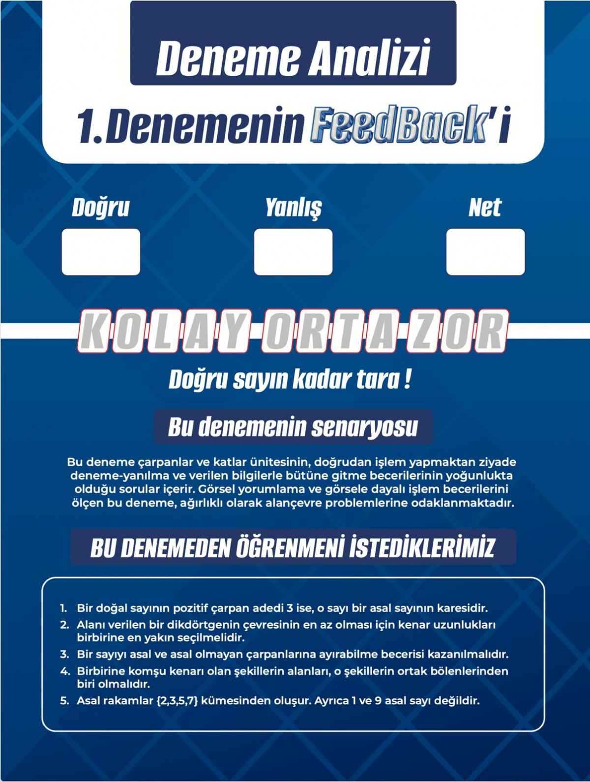 İbrahim Akca 8. Sınıf LGS Matematik 1. Dönem İlk 12 Soru Konu Denemeleri KR Akademi Yayınları