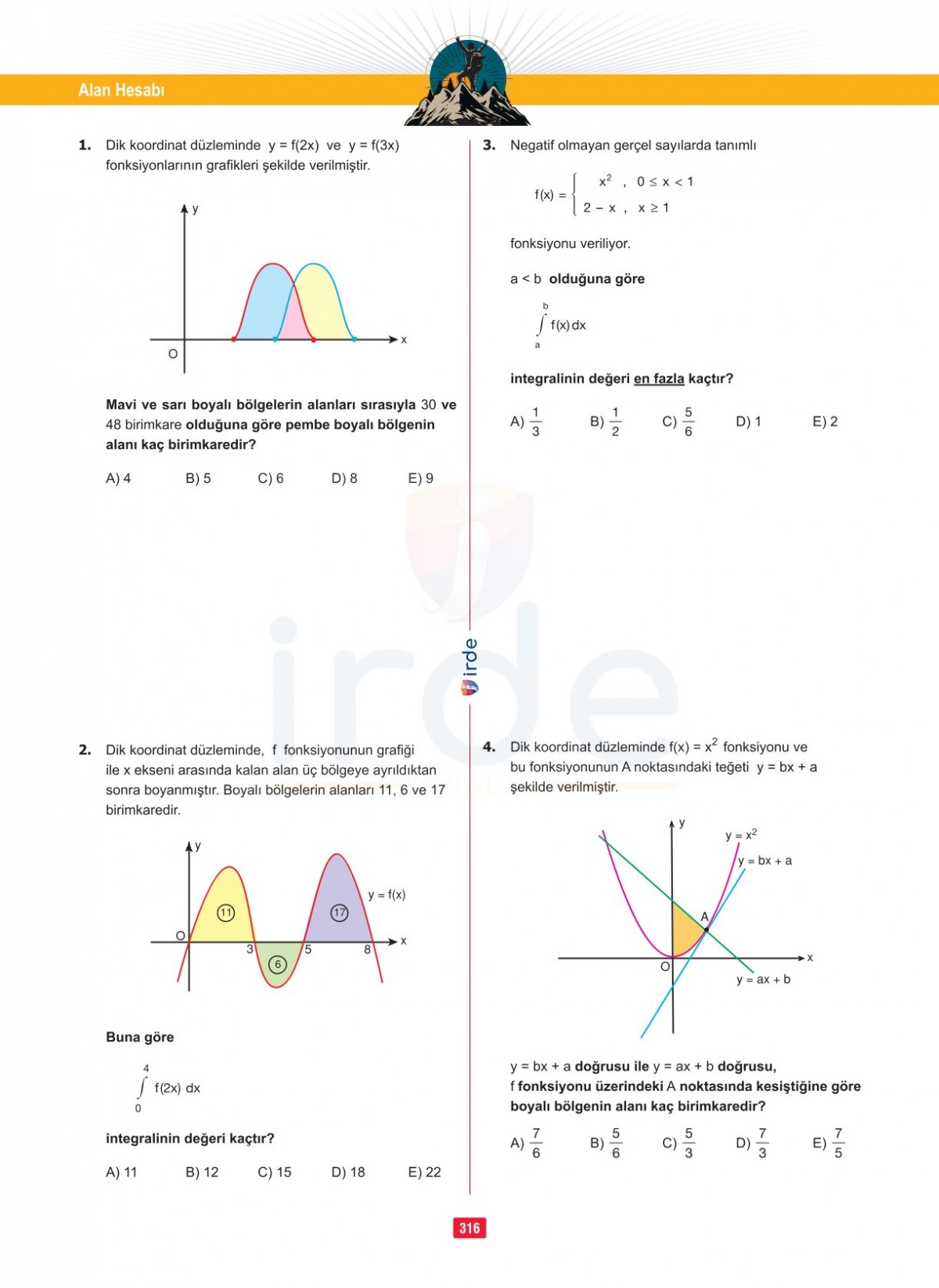 İrde Yayınları AYT Matematik Soru Bankası İrde Yayınları AYT Matematik Soru Bankası