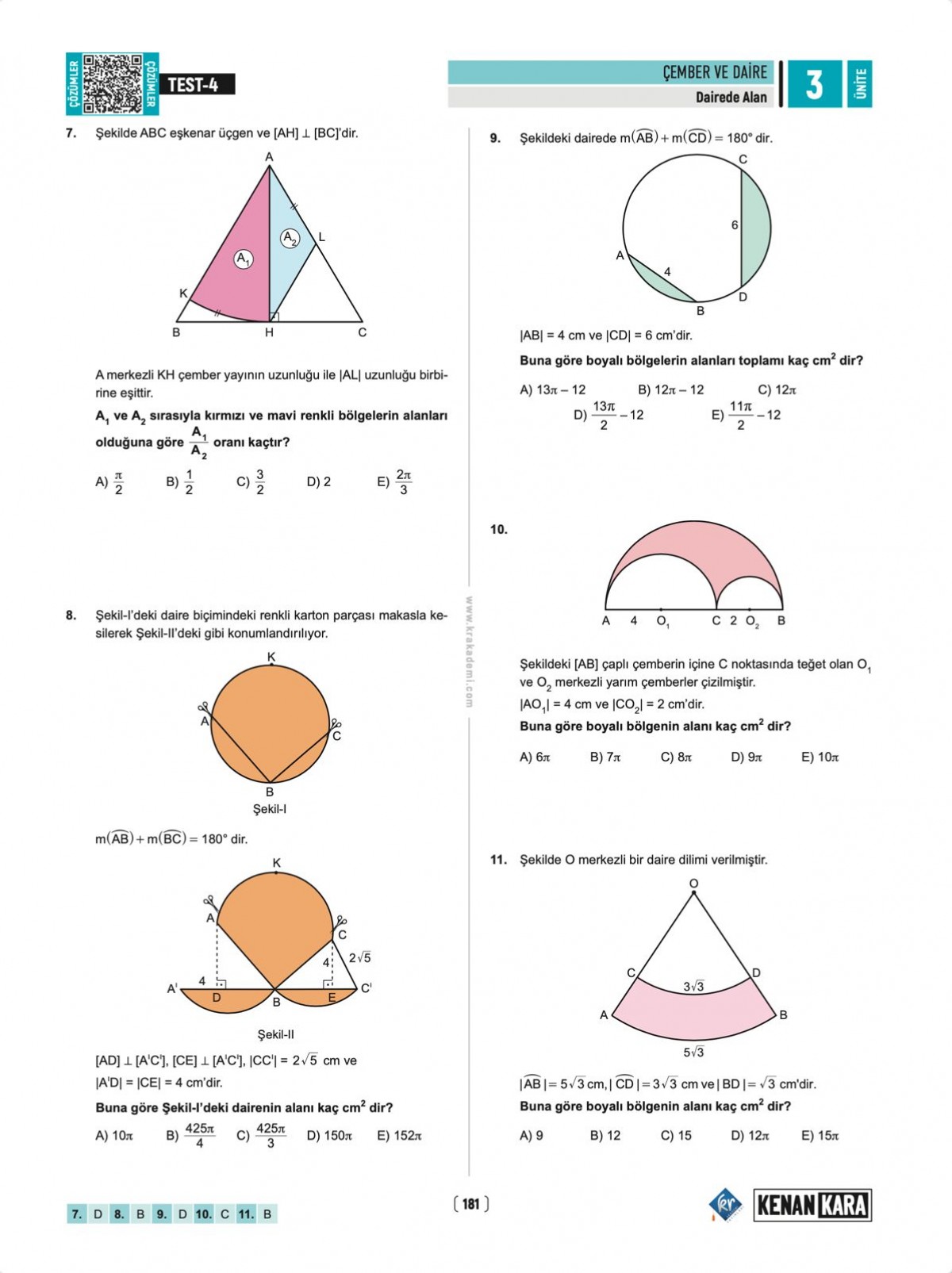 Kenan Kara İle TYT-AYT Geometri Soru Bankası KR Akademi Yayınları Kenan Kara İle TYT-AYT Geometri Soru Bankası KR Akademi Yayınları