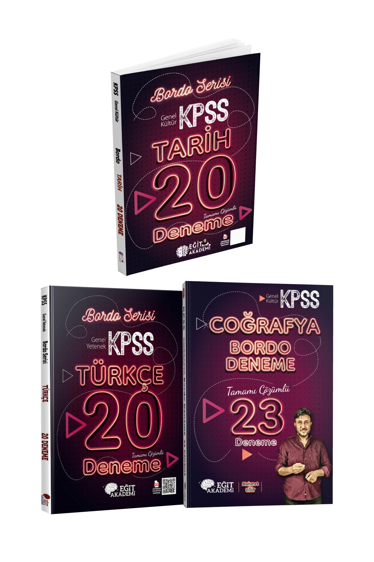KPSS Eğit Akademi Tamamı Çözümlü Üçlü Deneme Seti
