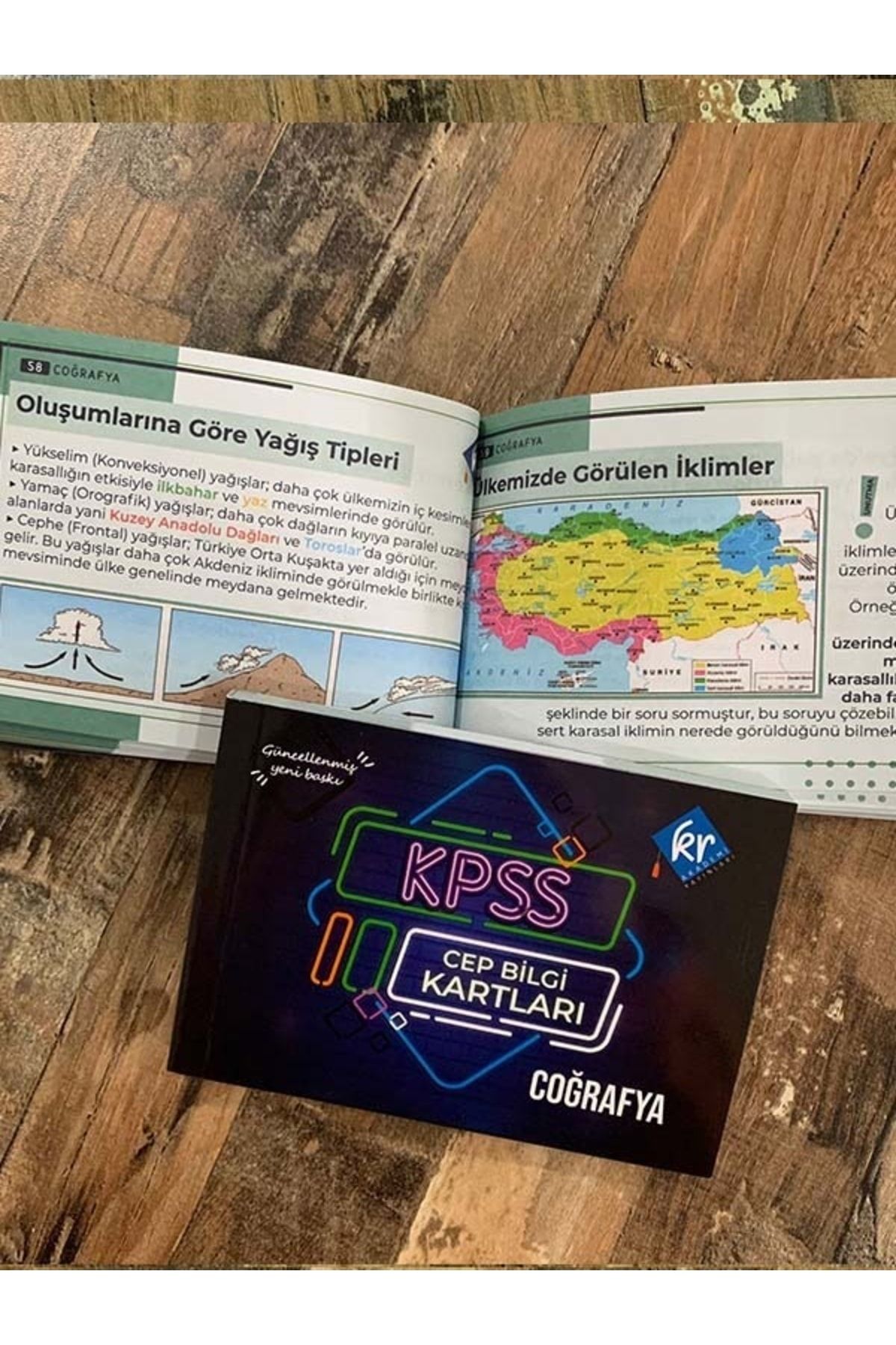 KPSS Türkçe Tarih Coğrafya Vatandaşlık Cep Bilgi Kartları Seti KR Akademi Yayınları