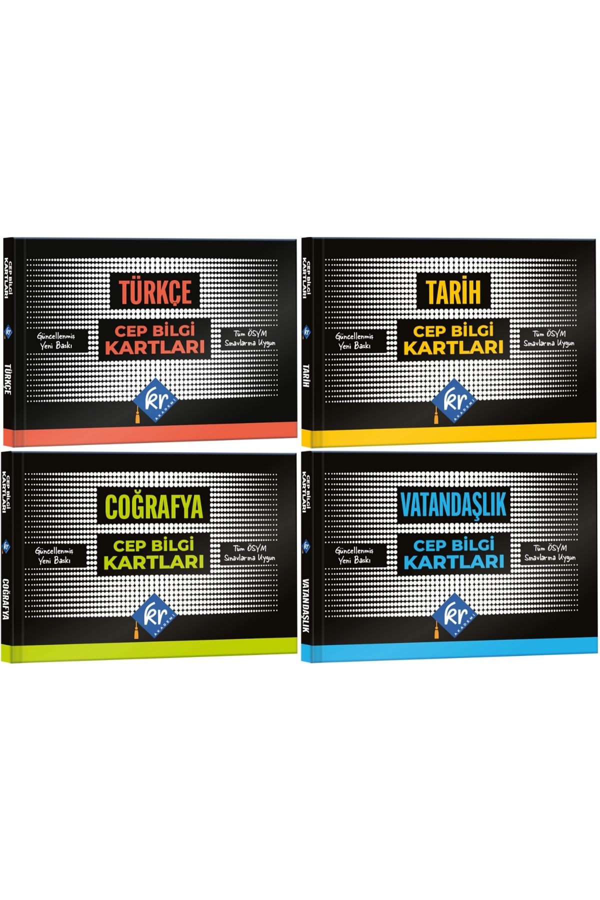KPSS Tüm Sınavlar İçin Türkçe Tarih Coğrafya Vatandaşlık Cep Bilgi Kartları Seti KR Akademi Yayınları KPSS Tüm Sınavlar İçin Türkçe Tarih Coğrafya Vatandaşlık Cep Bilgi Kartları Seti KR Akademi Yayınları