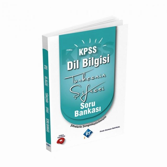 KPSS Türkçenin Şifresi Dil Bilgisi Soru Bankası Video Çözümlü KR Akademi Yayınları