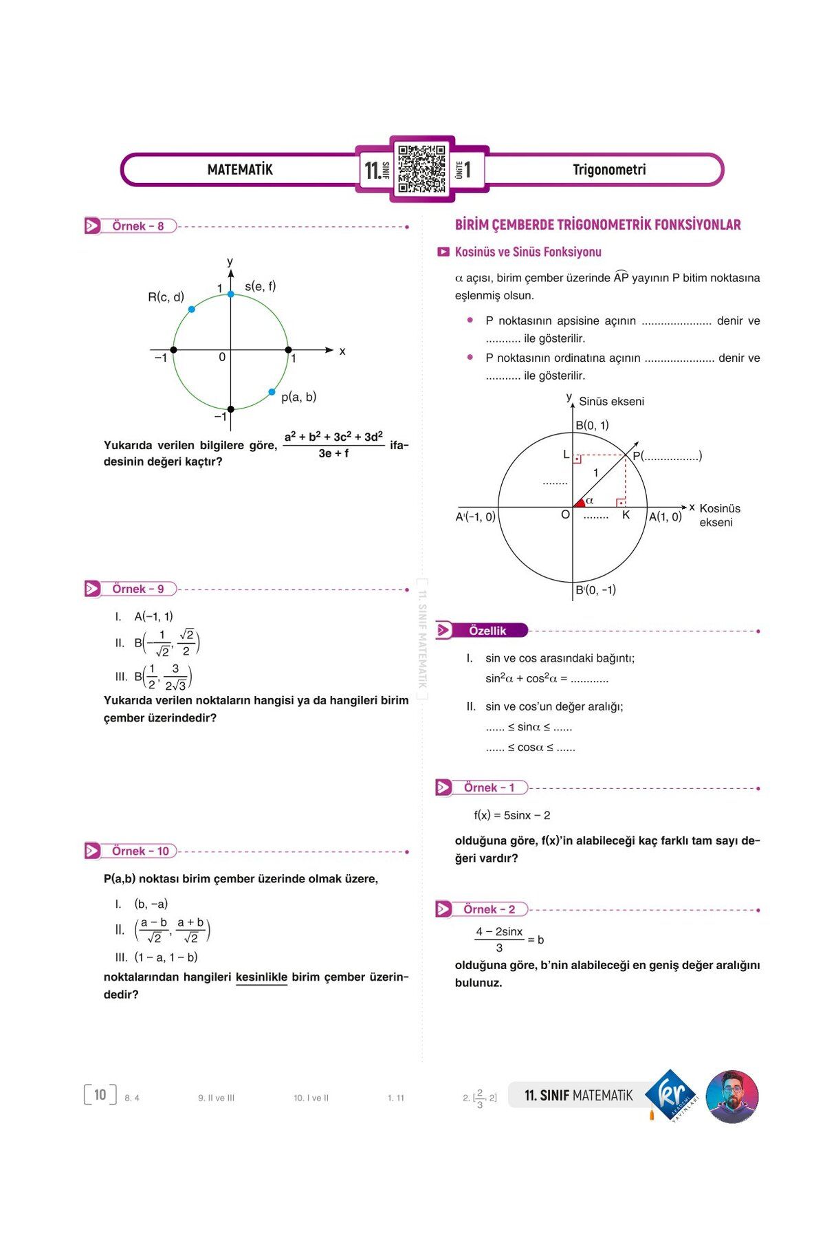 Kenan Kara & Mert Hoca 11. Sınıf Matematik Video Ders Kitabı Akademi Serisi