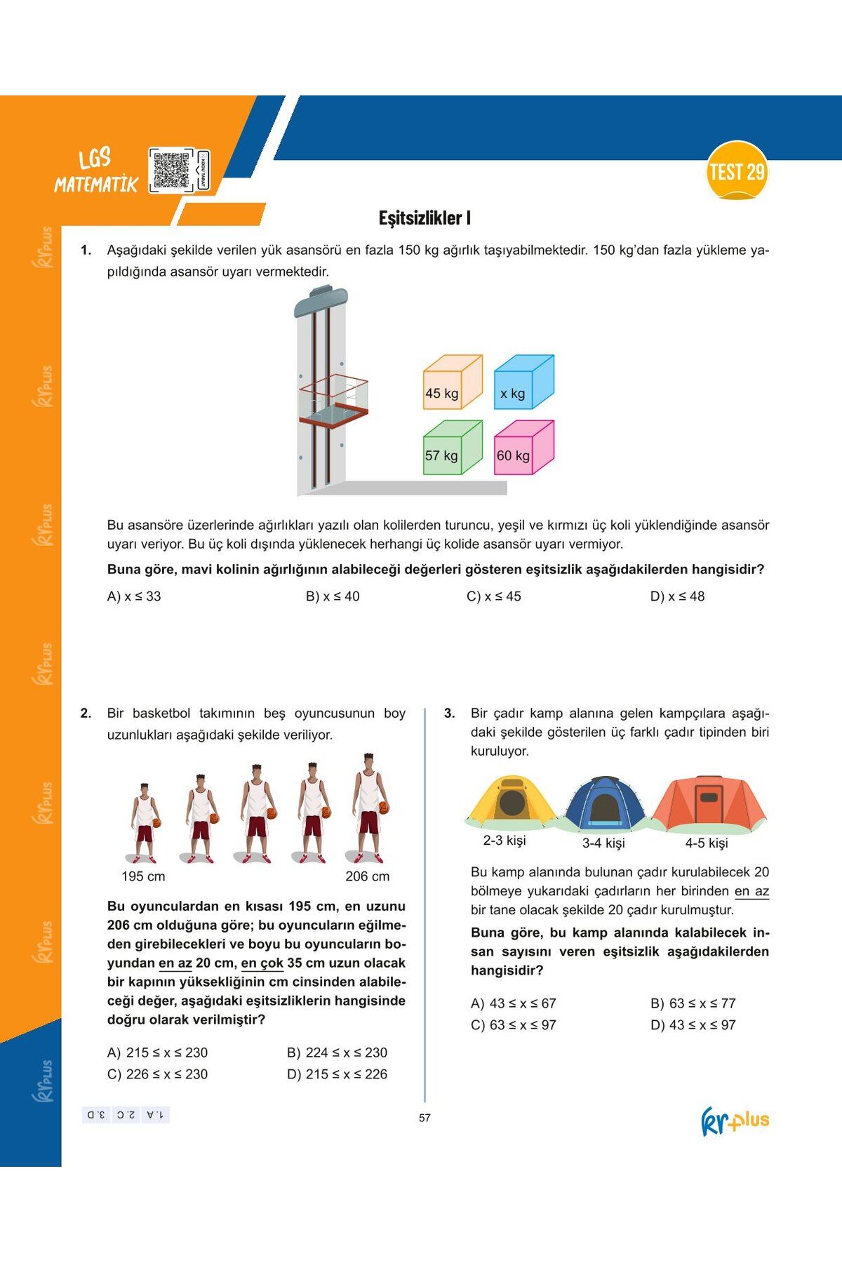 KR Plus LGS Relaks Matematik Soru Fasikülü