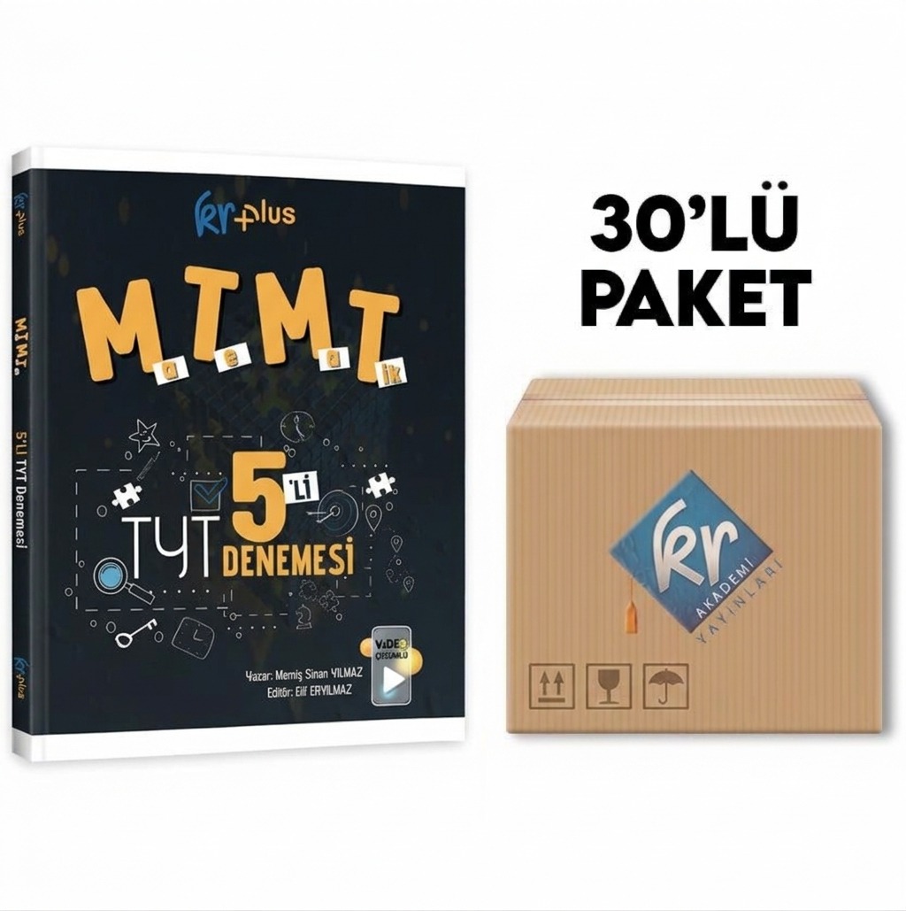 KR Plus TYT Matematik 5'li Deneme Seti Okul Paketi (Avantajlı 30'lu)