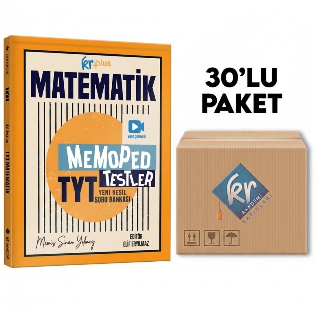 KR Plus TYT Memoped Matematik Soru Bankası Okul Paketi (Avantajlı 30'lu)