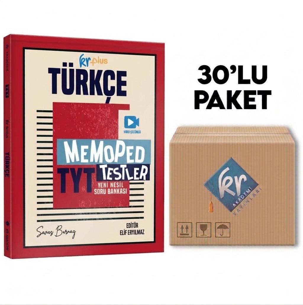KR Plus TYT Memoped Türkçe Soru Bankası Okul Paketi (Avantajlı 30'lu)