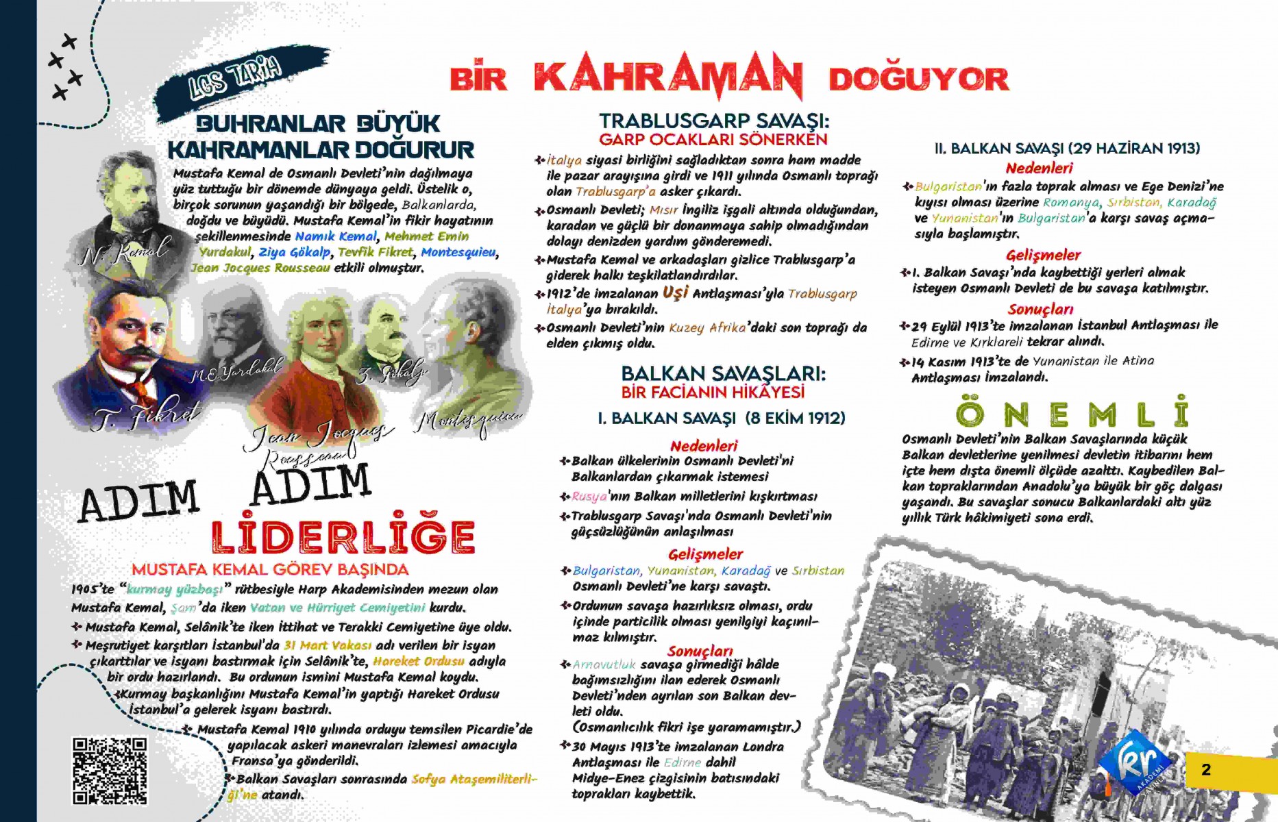 LGS İnkılap Tarihi ve Atatürkçülük Din Kültürü ve Ahlak Bilgisi Poster Notları KR Akademi Yayınları