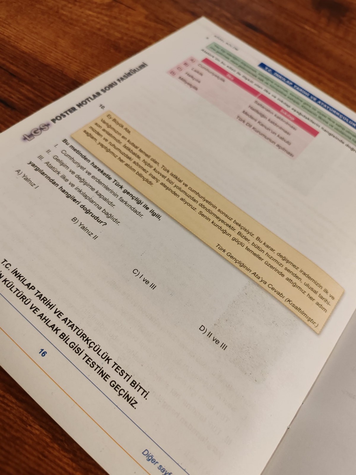 LGS Üçüncü Çeyrek Poster Notlar Soru Fasikülleri (3. Çeyrek) KR Akademi Yayınları