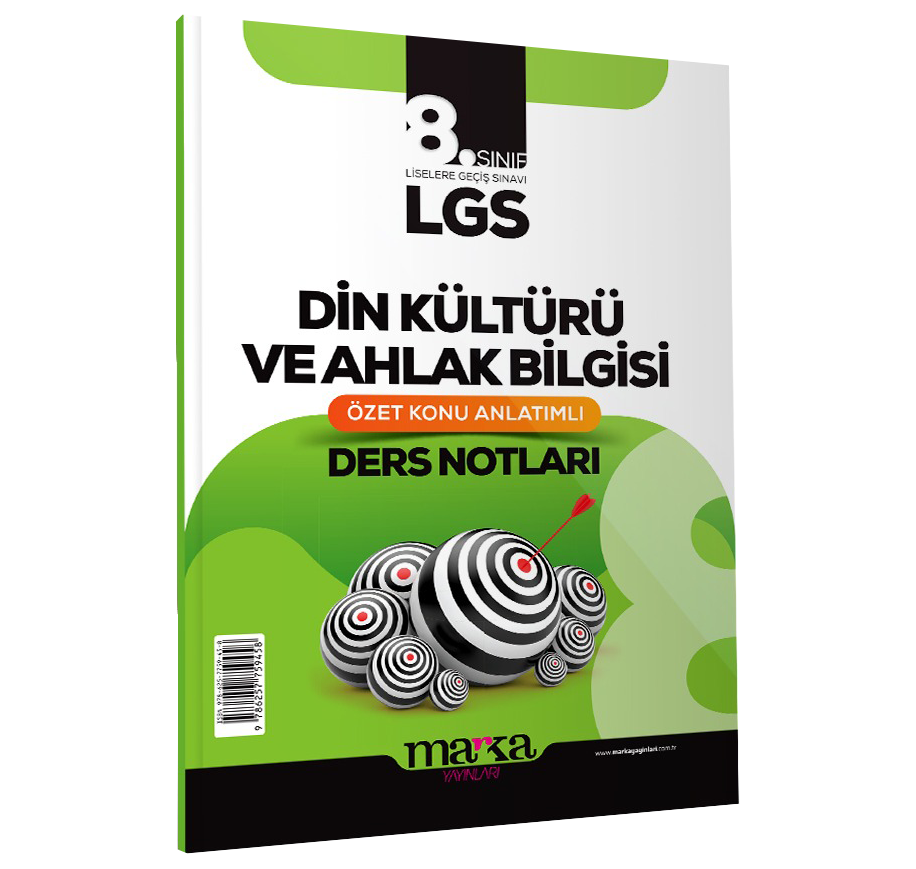 Marka Yayınları 8. Sınıf LGS Din Kültürü ve Ahlak Bilgisi Özet Konu Anlatımlı Ders Notları