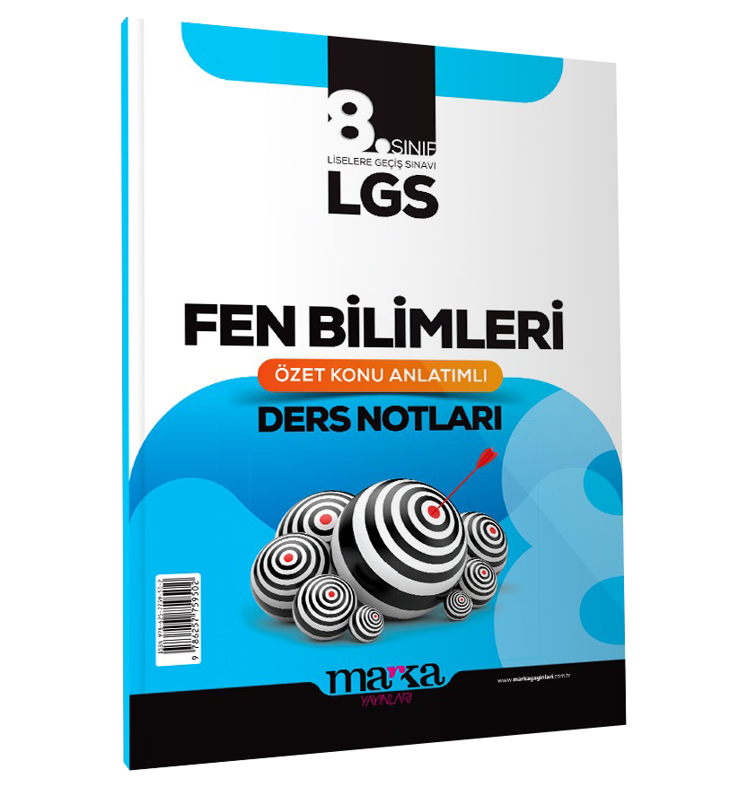Marka Yayınları 8. Sınıf LGS Fen Bilimleri Özet Konu Anlatımlı Ders Notları