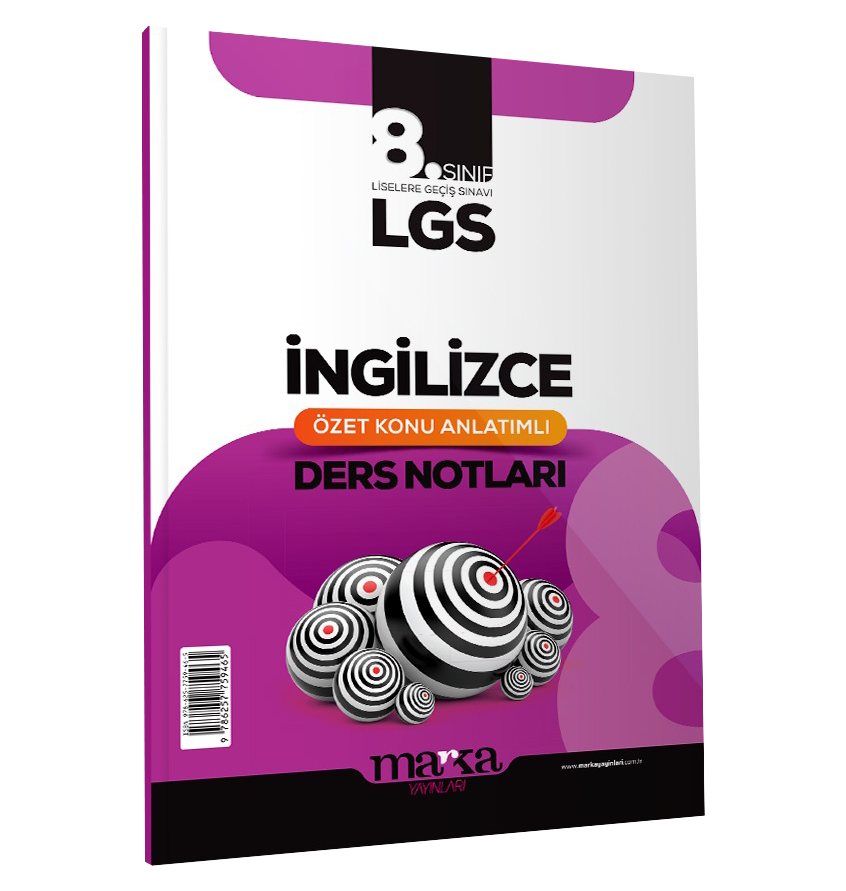 Marka Yayınları 8. Sınıf LGS İngilizce Özet Konu Anlatımlı Ders Notları
