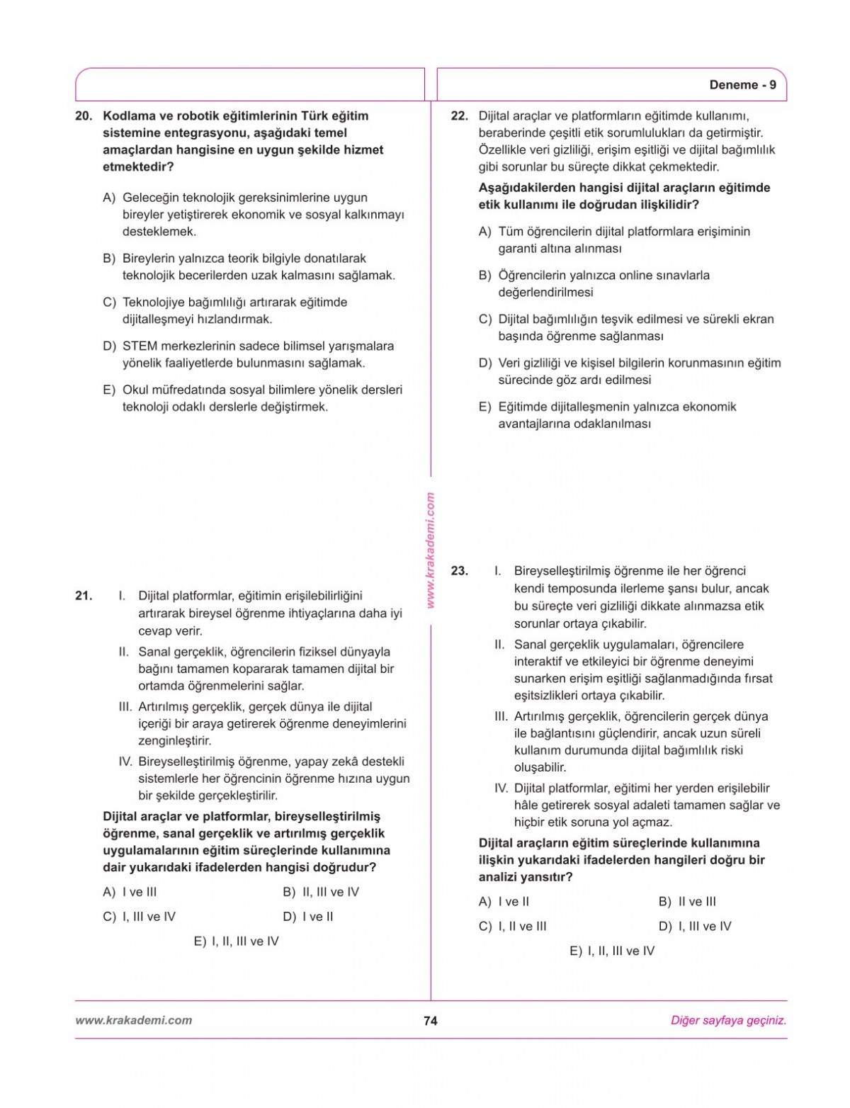 MEB AGS Eğitimin Temelleri ve Türk Milli Eğitim Sistemi Mevzuat 12 Deneme KR Akademi Yayınları MEB AGS Eğitimin Temelleri ve Türk Milli Eğitim Sistemi Mevzuat 12 Deneme KR Akademi Yayınları
