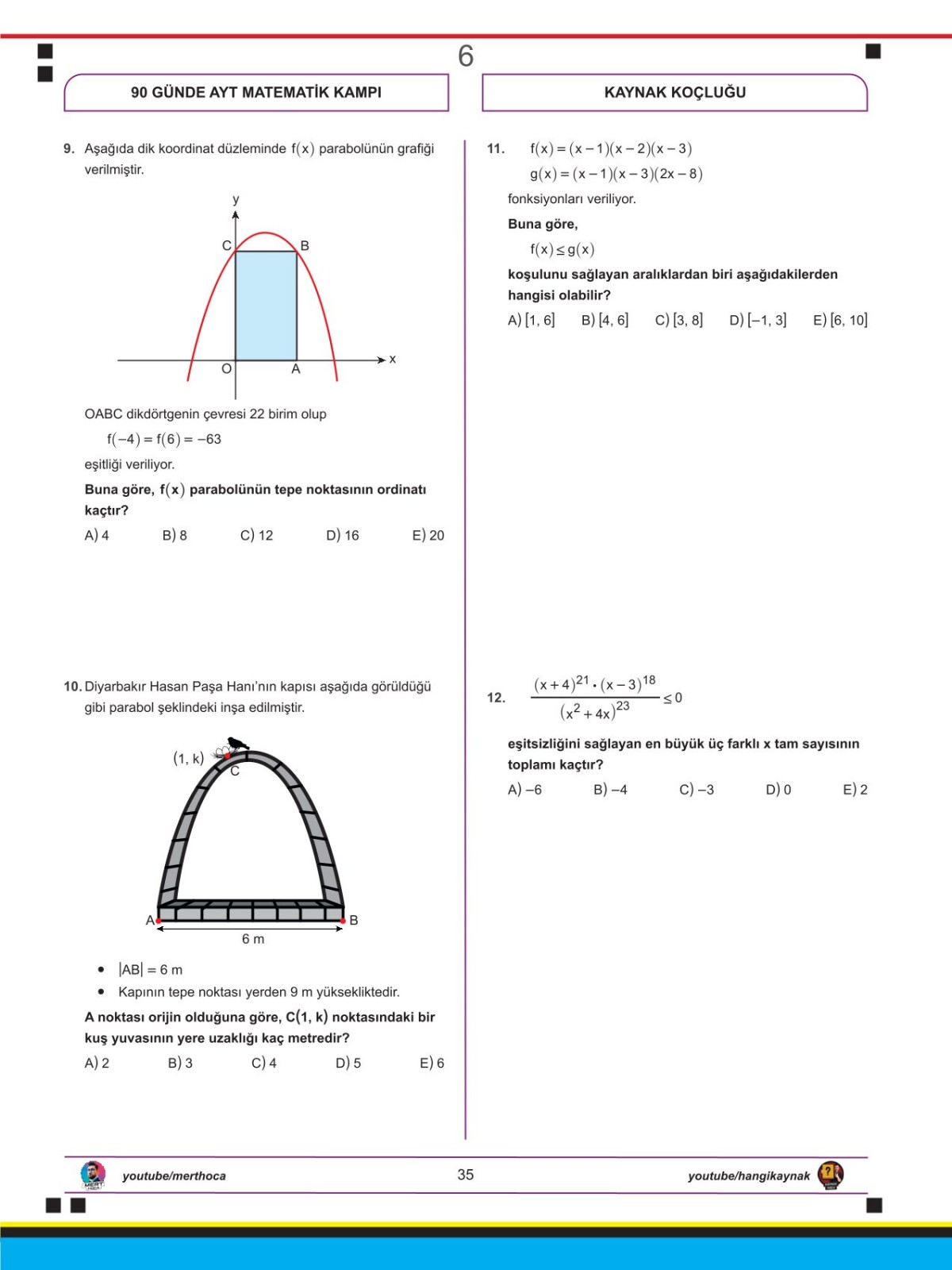 Mert Hoca 90 Günde AYT Matematik Check-Up Deneme
