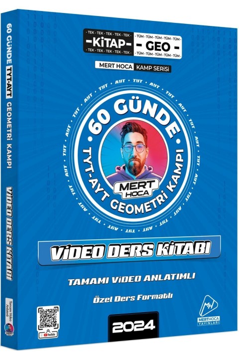 Mert Hoca Yayınları 2024 60 Günde Geometri TYT-AYT Geometri Kampı Video Ders Kitabı Mert Hoca Yayınları