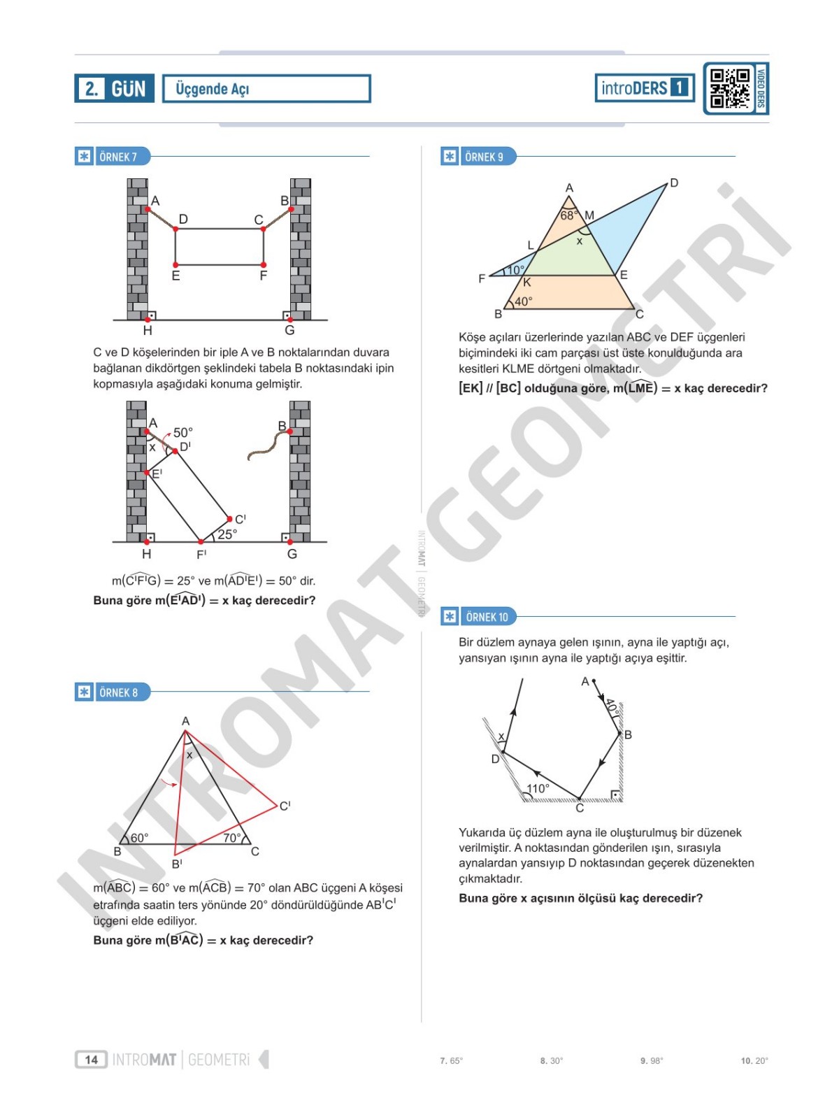 Mert Hoca Yayınları Kenan Kara 15 Günde İntroMat Geometri Video Ders Kitabı