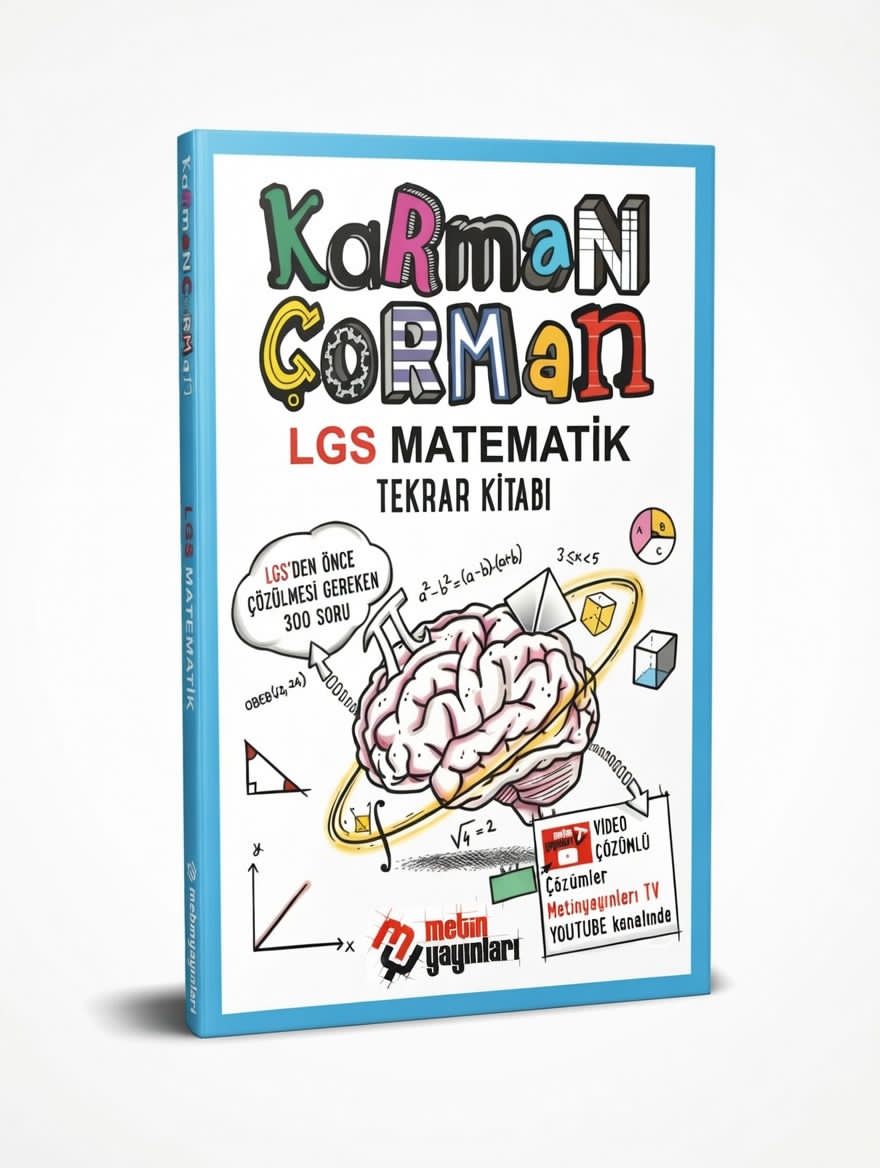 Metin Yayınları Karman Çorman LGS Matematik Tekrar Kitabı Metin Yayınları Karman Çorman LGS Matematik Tekrar Kitabı