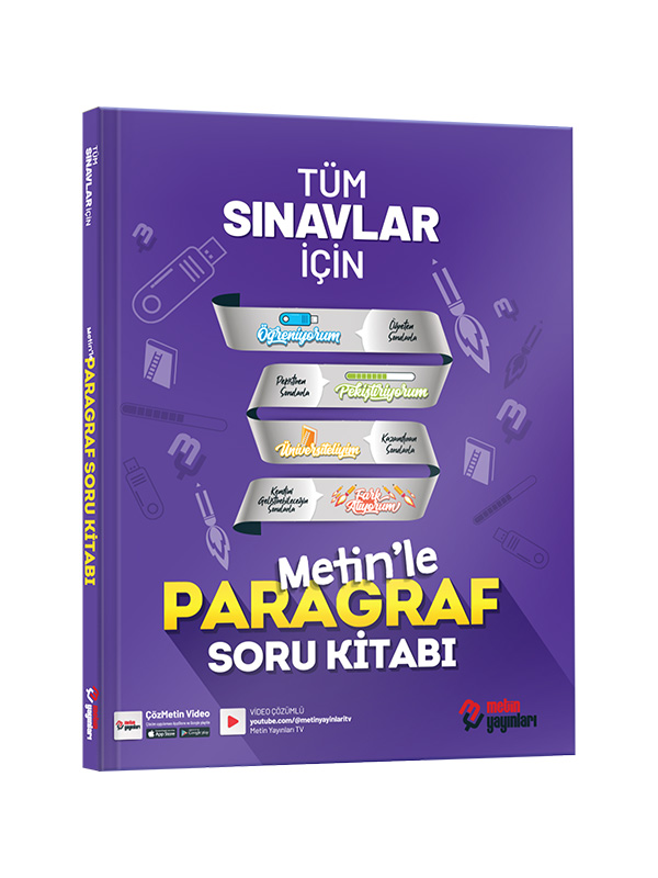 Metin Yayınları Tüm Sınavlar İçin Metinle Paragraf Soru Kitabı
