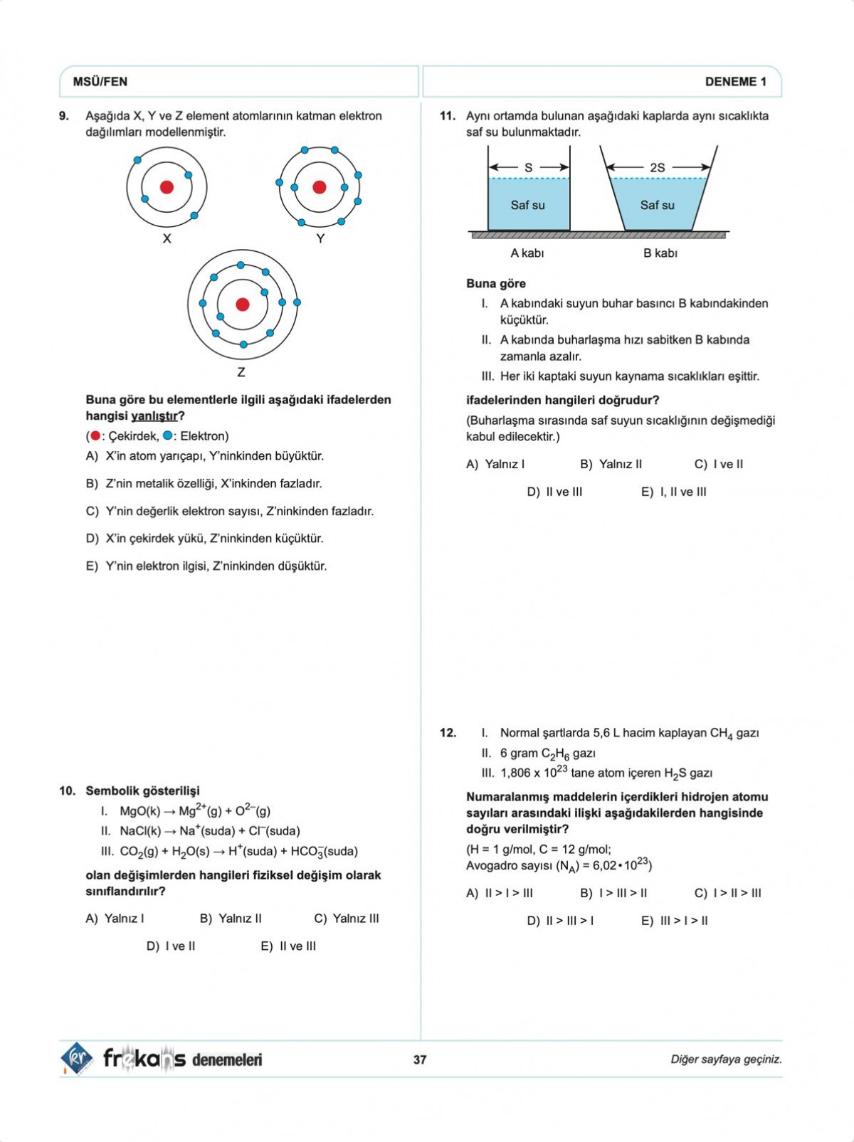 MSÜ 5'li Frekans Denemeleri KR Akademi Yayınları MSÜ 5'li Frekans Denemeleri KR Akademi Yayınları