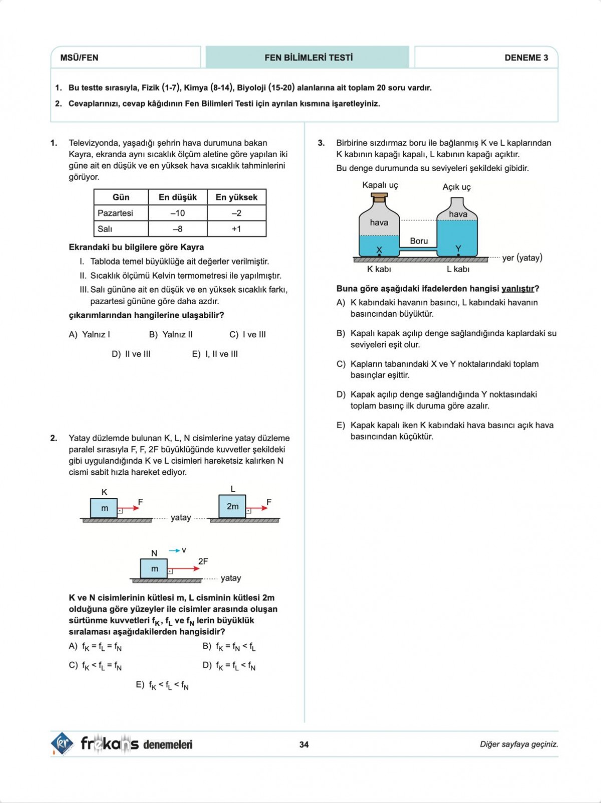 MSÜ 5'li Frekans Denemeleri KR Akademi Yayınları MSÜ 5'li Frekans Denemeleri KR Akademi Yayınları