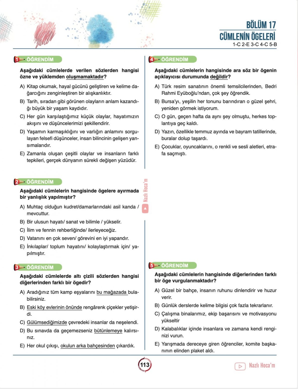 Nazlı Hocam TYT Türkçe Video Ders Kitabı