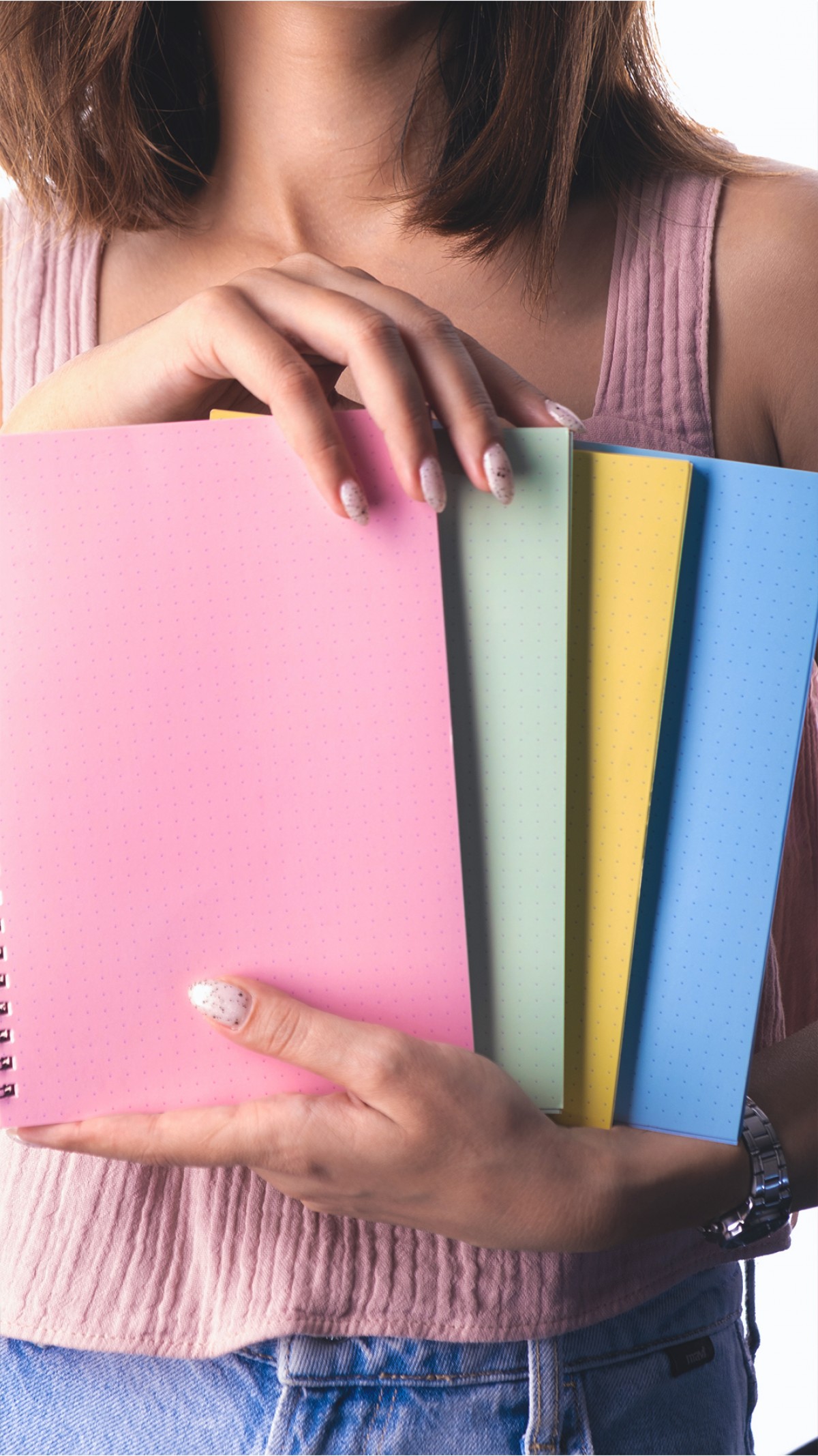 Dream Notes 4 Farklı Renk Noktalı A5 Defter Seti