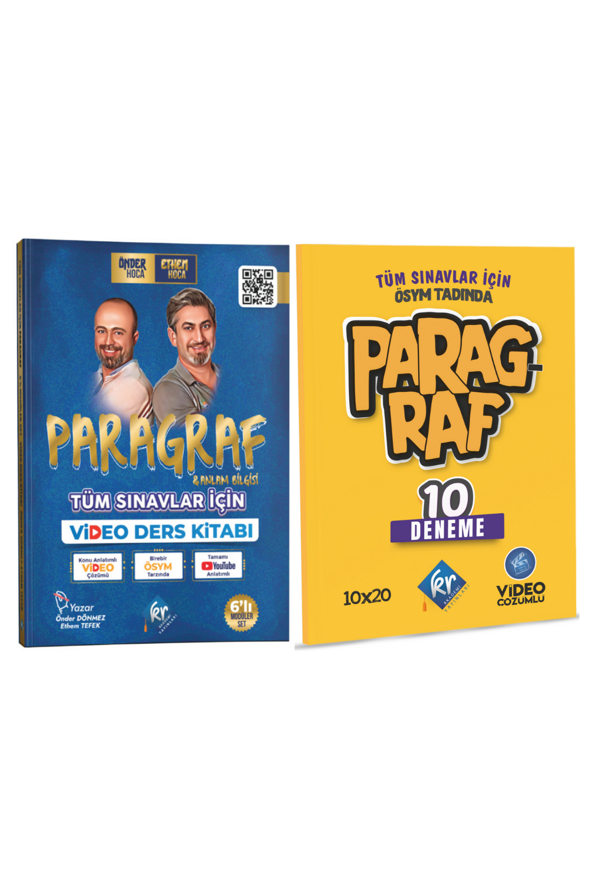 Önder Hoca & Ethem Hoca Tüm Sınavlar İçin Paragraf Video Ders Kitabı + Paragraf 10 Deneme Seti KR Akademi Yayınları Önder Hoca & Ethem Hoca Tüm Sınavlar İçin Paragraf Video Ders Kitabı + Paragraf 10 Deneme Seti KR Akademi Yayınları
