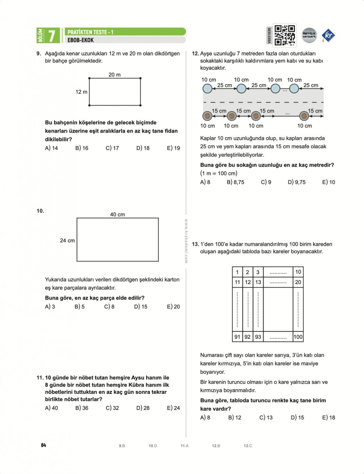 Partikül Matematik Mat-Core 14 Günde Sıfırdan Matematik Video Ders Kitabı KR Akademi Yayınları