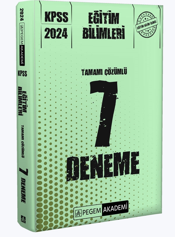 Pegem Akademi 2024 KPSS Eğitim Bilimleri Tamamı Çözümlü 7 Deneme Pegem Akademi 2024 KPSS Eğitim Bilimleri Tamamı Çözümlü 7 Deneme