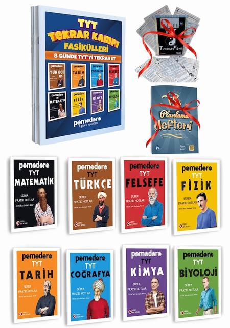 Pomodoro Yayınları TYT Tekrar Kampı Fasikülleri Seti KR Akademi YKS Planlama + FÖY Defteri Hediyeli