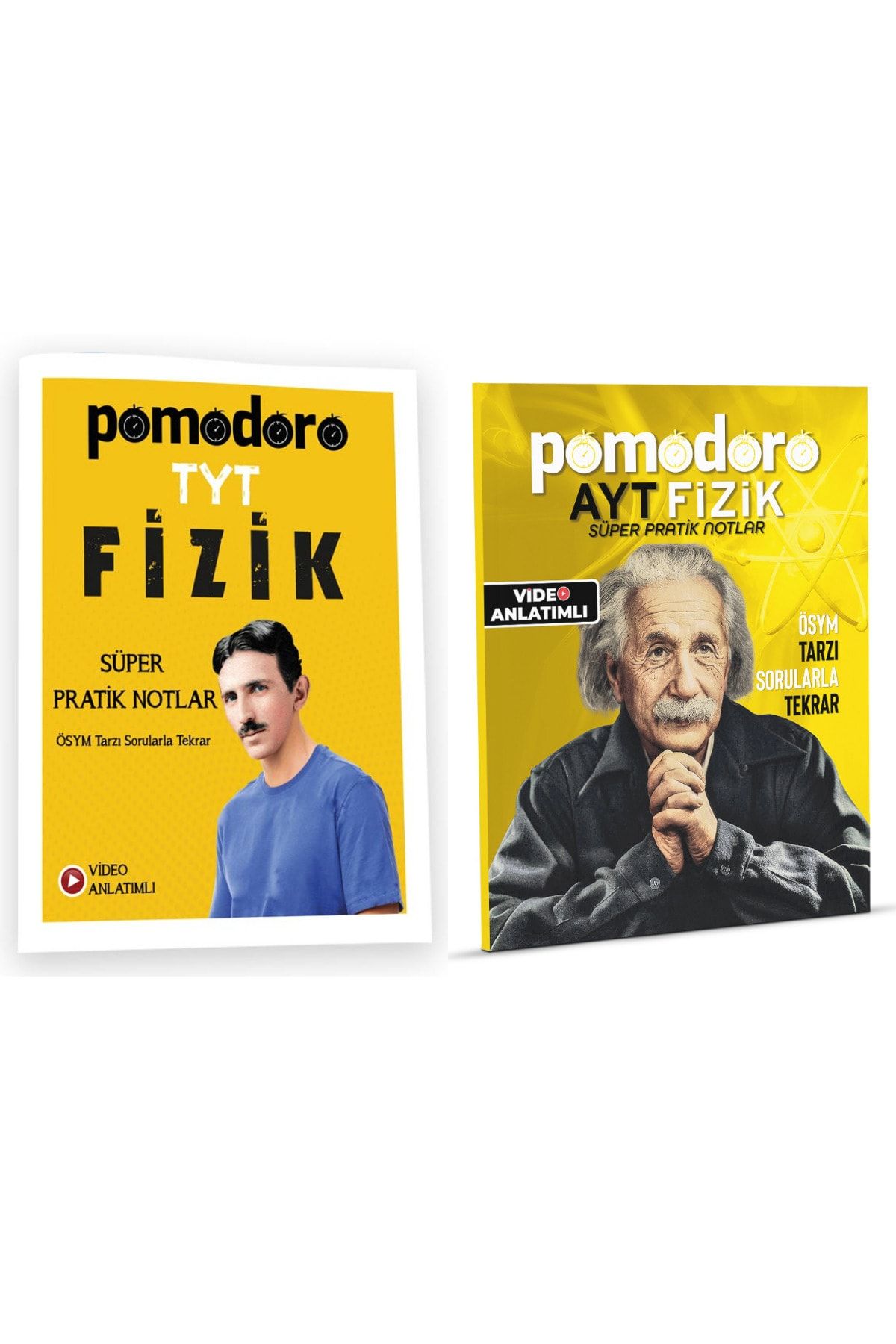 Pomodoro Yks Tyt Ayt Fizik Süper Pratik Notlar Ve Ösym Tarzı Soru Bankası 2li Set