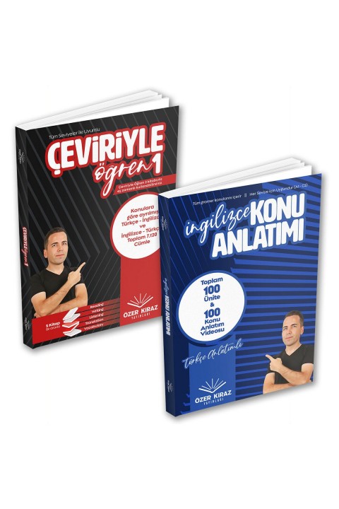 Özer Kiraz Yayınları 2 Kitaplı ve Video Destekli Genel İngilizce Seti
