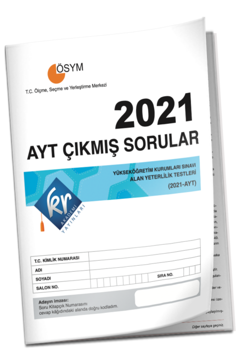 2021 AYT Çıkmış Sorular Tıpkı Basım Kitapçığı KR Akademi Yayınları