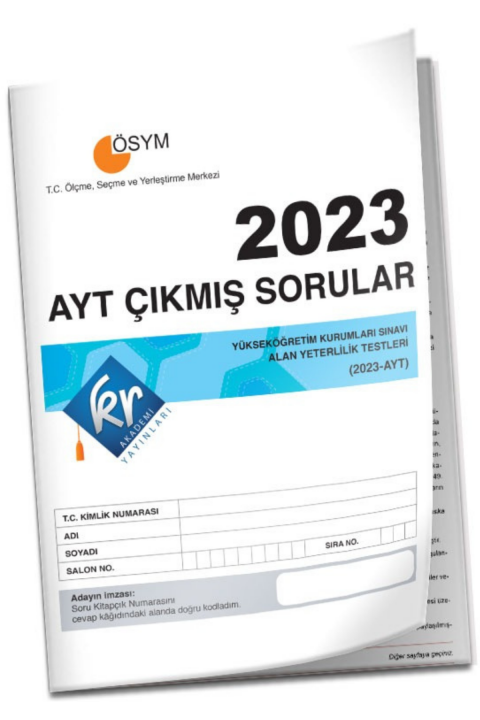 2023 AYT Çıkmış Sorular Tıpkı Basım Kitapçığı KR Akademi Yayınları