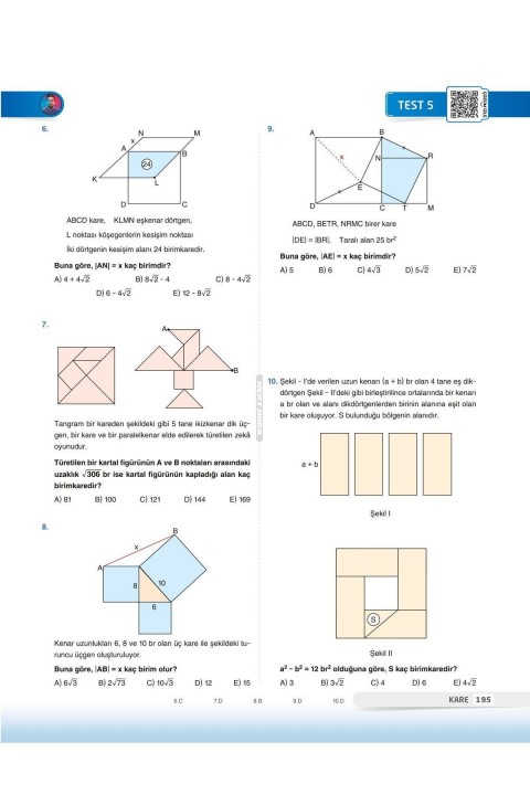 2024 60 Günde Geometri TYT-AYT Geometri Kampı Soru Bankası Mert Hoca Yayınları