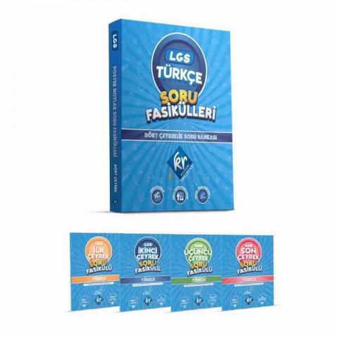 2024 8.Sınıf LGS Türkçe Soru Fasikülleri Dört Çeyreklik Soru Bankası