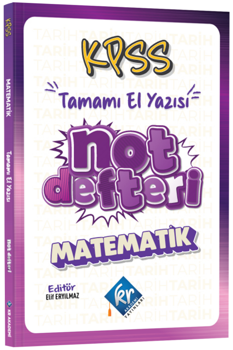 KPSS Matematik Problemler Konu Anlatımı Not Defteri KR Akademi Yayınları