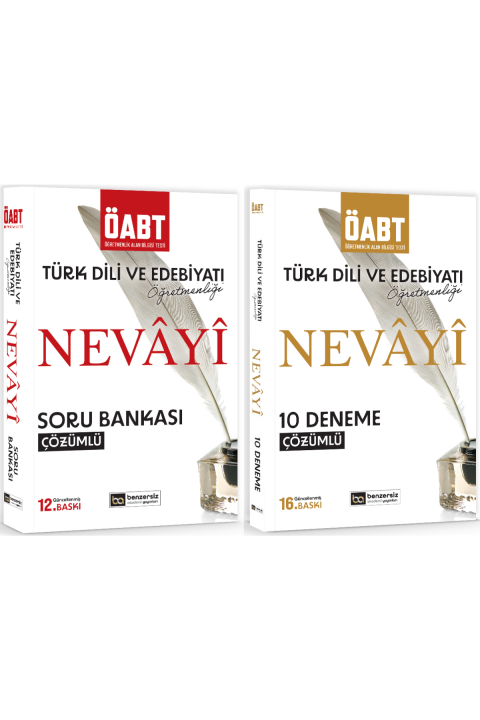 2024 KPSS ÖABT Nevayi Türk Dili ve Edebiyatı Öğretmenliği Soru Bankası ve 10 Fasikül Deneme Seti Benzersiz Akademi Yayınları