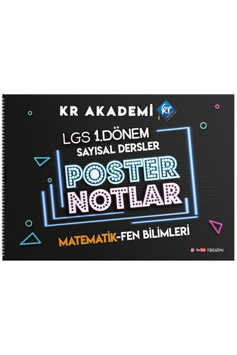 LGS 1. Dönem Sayısal Bölüm Poster Notlar KR Akademi