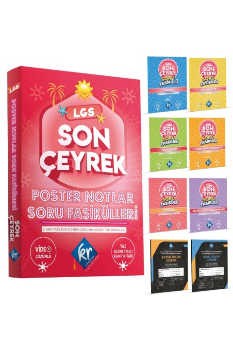 2025 Lgs Tam Set Konu Anlatımlı Poster Notlar Ve Çeyrekler Halinde Soru Fasikülleri Video Destekli