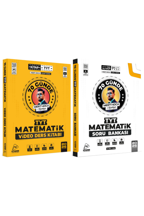 2024 Tyt 70 Günde Matematik Kampı Video Ders Kitabı Ve 70 Günde Tyt Matematik Soru Bankası Seti