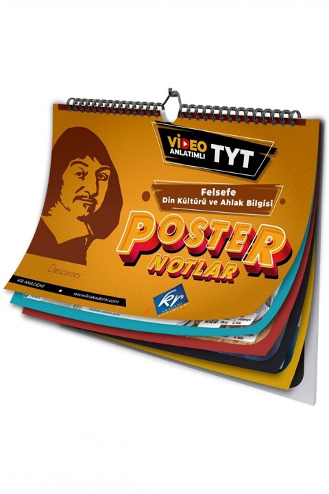 TYT Felsefe ve Din Kültürü Poster Notlar KR Akademi Yayınları