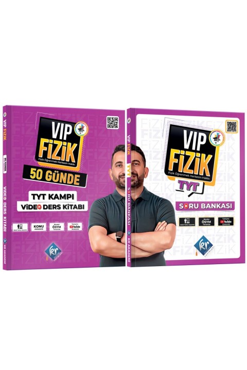 Vip Fizik 50 Günde Tyt Kampı Video Ders Kitabı Ve Tyt Fizik Soru Bankası Seti